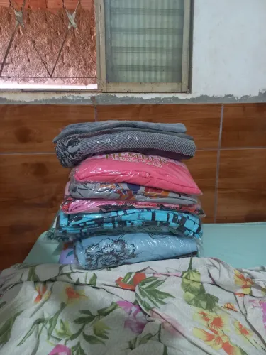 Lençol de casal, super king e jogo de tapete.