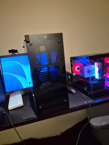 gabinete gamer rise mode vidro