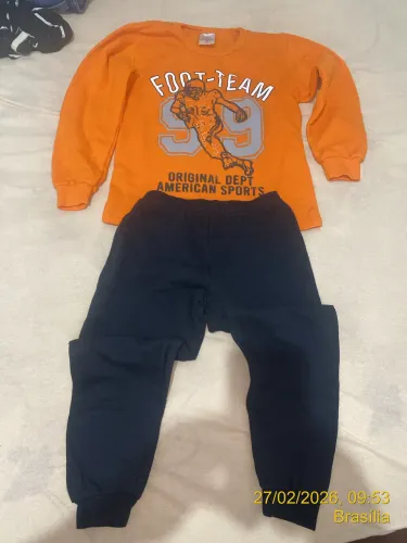 Conjunto roupa de frio menino tamanho 8