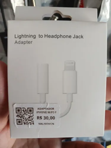 Adaptador iPhone macho / P3 fêmea.