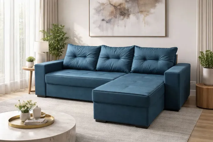SOFA SUPER LUXO COM CHAISE 