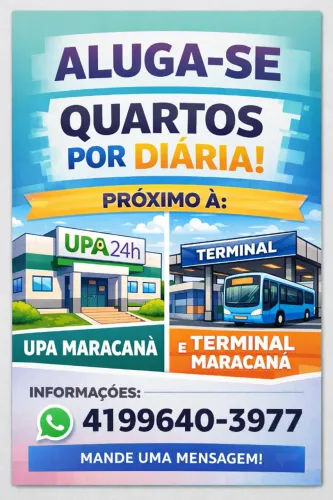 Quarto e kitnet - Diária/mensal