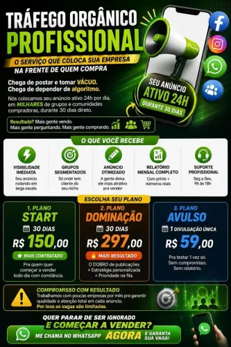 Divulgações profissionais