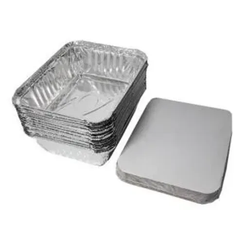 Bandeja retangular de alumínio de 250 ml
