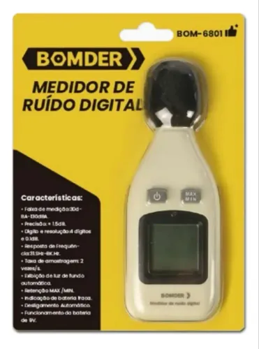 Medidor De Ruído Digital Bomvink Bom -6801