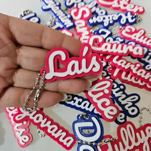 Chaveiro com Nome Personalizado em Impressão 3D | Presente e Lembrancinha