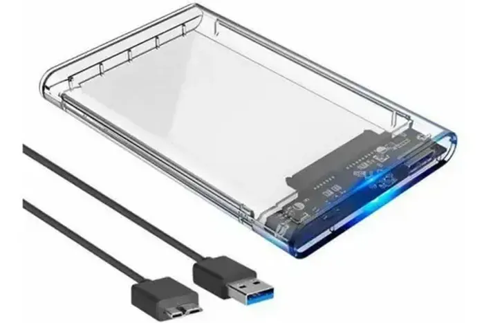 Case Gaveta HD SSD 2.5 USB 3.0 Exbom ECASE-300 Transparente