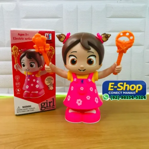 Boneca Laila Cambalhota Pula Pula Com Som E Luz Comando Voz