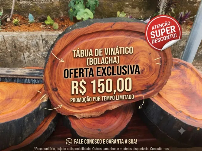 Tábua de Corte Bolacha Vinhatico 