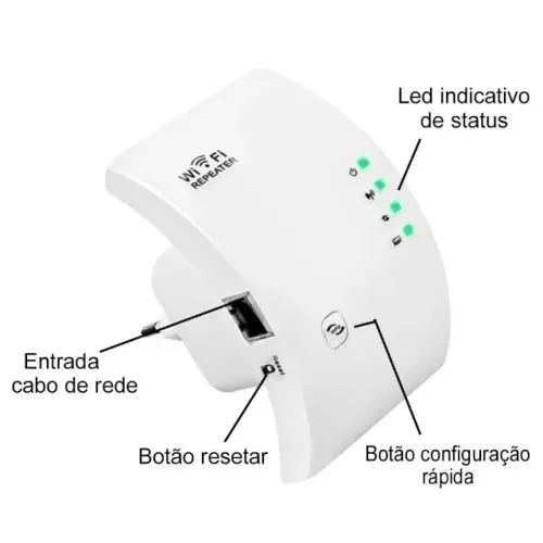 Repetidor Wi-fi Amplia a internet ótimo para sobrados 2 casas no mesmo terreno