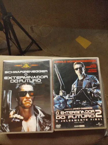 Dvd filme O Exterminador do Futuro 1 e 2 originais conservados 