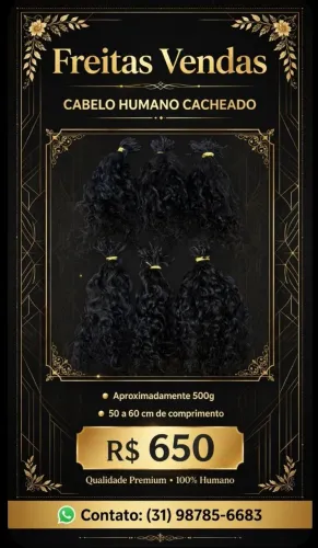 Vendo cabelo humano.