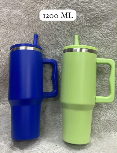 Copo Garrafa com Canudo (Diversas Cores)