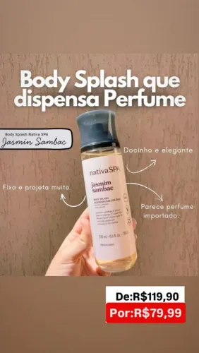 Body Splash nativa SPA jasmim sambac