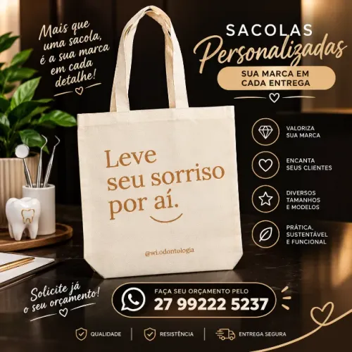 Ecobag 100% Algodão - *