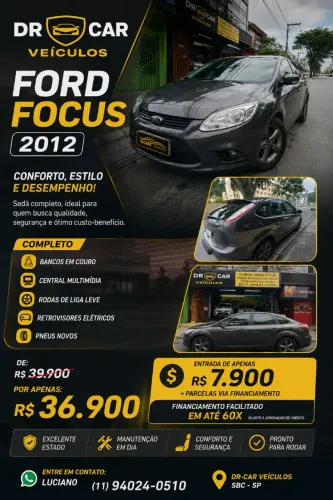 Ford Focus 1.6 S/se/se Plus Flex 8v/16v 5P 2012