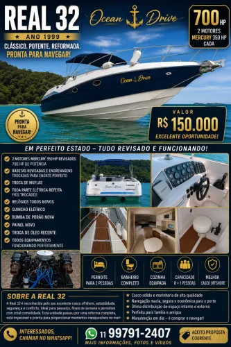 Lancha real 32 novíssima