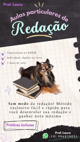 Aulas particulares de REDAÇÃO