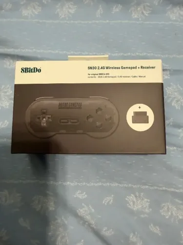 controle sem fio para super nes 8bit duo
