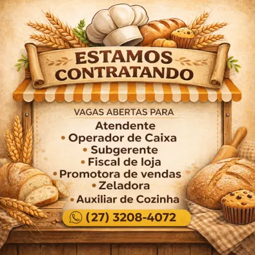 TEMOS VAGAS DE EMPREGO