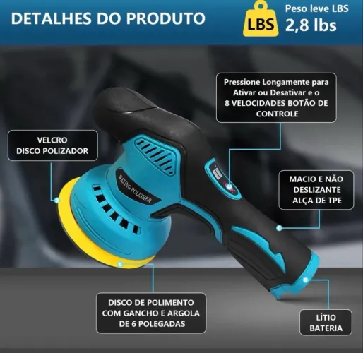 Máquina de polimento automotivo última peça pra sair hoje 