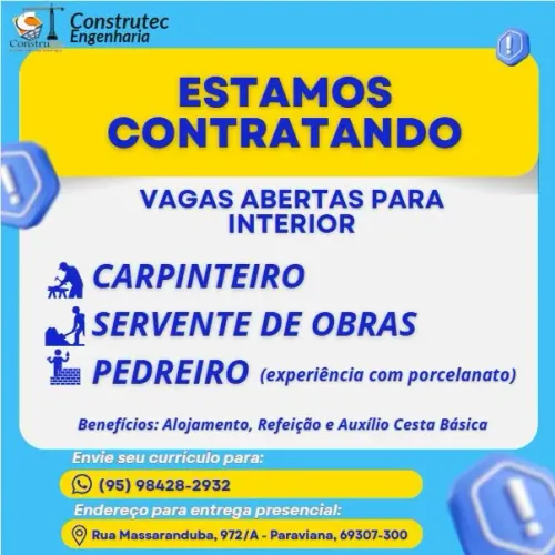 VAGA PARA ZONA RURAL