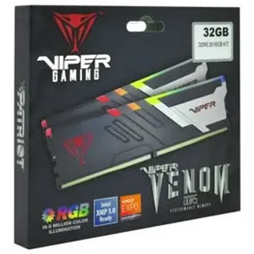 Memoria Ram Patriot Viper Venom RGB 32GB (2X16GB) DDR5 6000MHZ, 12x 251,32