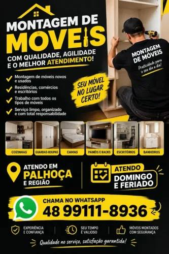 Montador de móveis/ palhoça e região