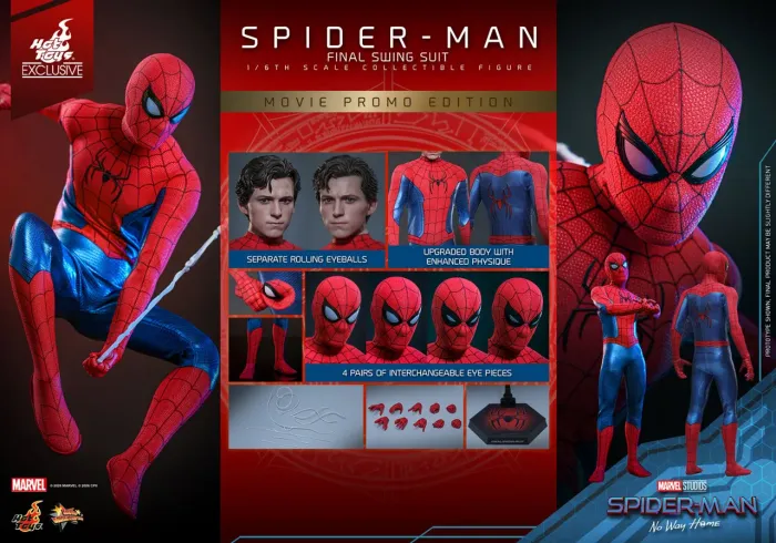 Hot Toys Homem-Aranha sem volta para casa Exclusivo Spider-Man 1/6 Marvel