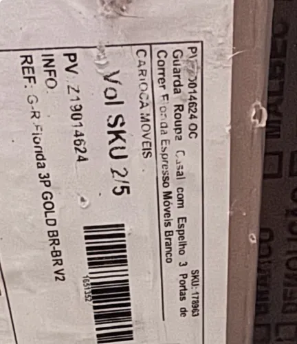 VENDE-SE - GUARDA-ROUPA CASAL FLÓRIDA COM ESPELHOS