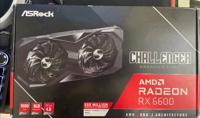 Placa de Vídeo ASRock AMD Radeon, RX 6600 CLD 8G, 8GB, GDDR6, 128 Bits