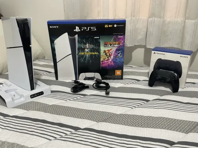 Vendo PS5 Slim ótimo estado
