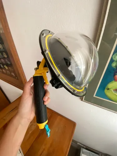 Dome Telesin p/ GoPro Hero 5, 6 e 7 + Bastão Flutuante c/ Gatilho