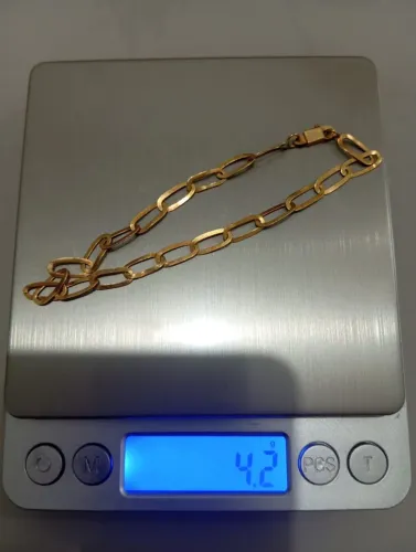 Pulseira de ouro 18k 4.2 gramas