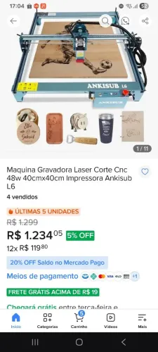 Maquina de corte corte e gravação a leser