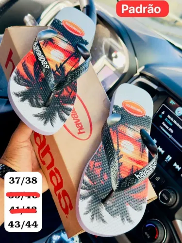 Sandália Masculina Estampada | De R$ 40 por R$ 35 | Entrego em Paulista e Região