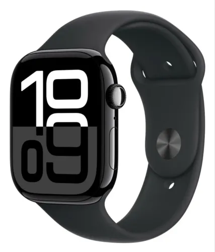 Apple Watch Series 10 - 42 mm ? Pulseira esportiva preta. LACRADO