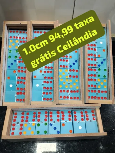 Dominó PVC azul 1.0 centímetros 95 reais