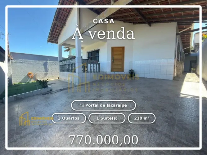 Portal de Jacaraípe: Casa com Churrasqueira e Conforto para Você