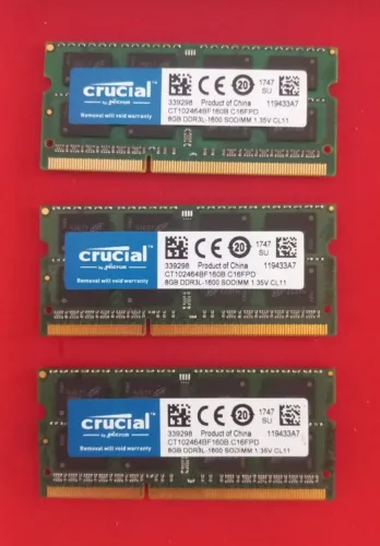 Memórias DDR3 L 8GB 100 reais CADA 250 REAIS as 3