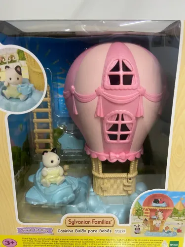Casinha Balão para Bebês da linha Sylvanian Families na caixa 