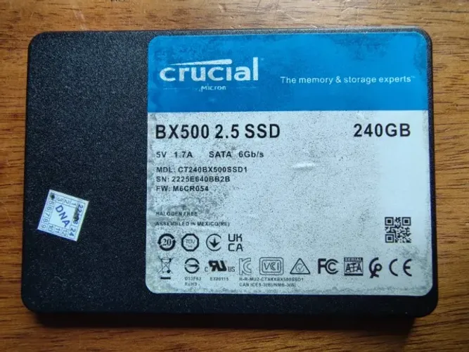 SSD Sata Crucial BX500 240 GB