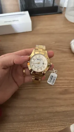 Relógio de Pulso Dourado Seculus