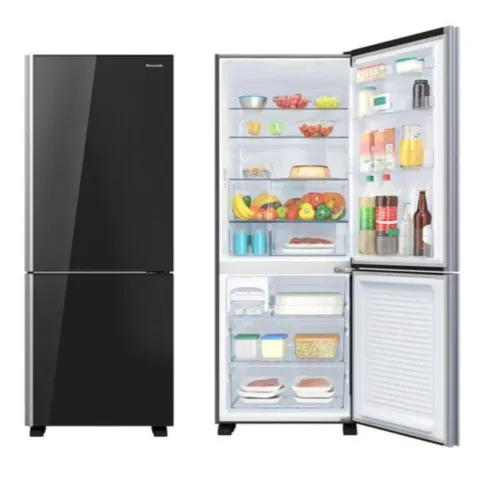 Geladeira Panasonic Black Glass 423L Frost Free - NR-BB52GV2BA - 127V