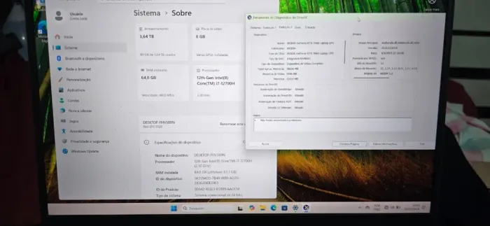 Dell G15 5520 4tb, 64gb RAM