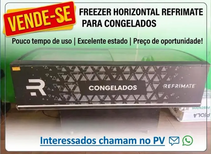 Freezer horizontal refrimatr