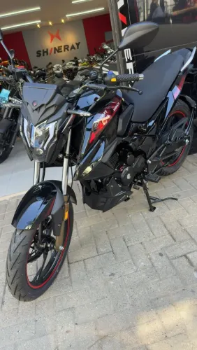 Shineray new jef S fhi 150 preta zero Km  emplacada