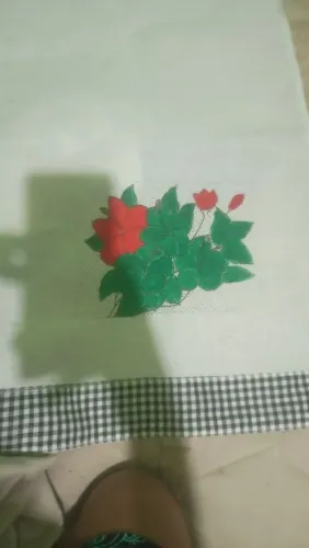 Pano de prato pintado à mão