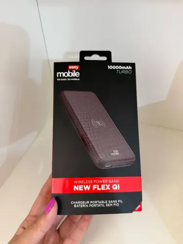 Power Bank New Flex Qi 10000 Turbo Bateria Portátil