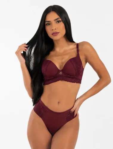 Lingerie calcinha renda lateral